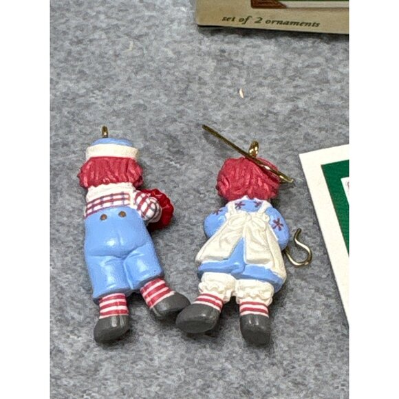 Hallmark 2002 Keepsake Raggedy Ann & Andy Miniature Ornaments Set of 2 Collectib - Picture 5 of 9